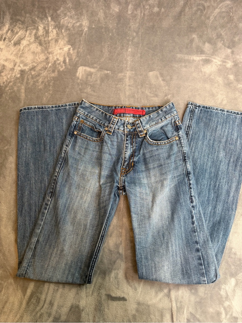 Rock & Roll Denim Relaxed Light Blue Men's Jeans — Classic Five-Pocket Denim